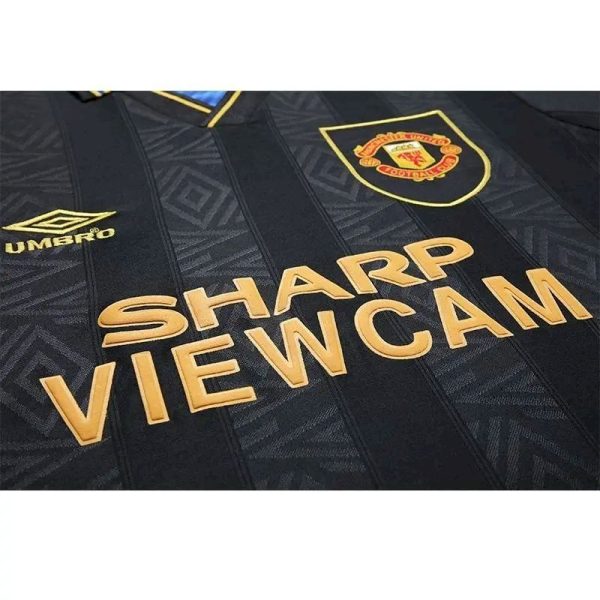 Manchester United 1993/95 Away Long Sleeves Retro Jersey - Image 3