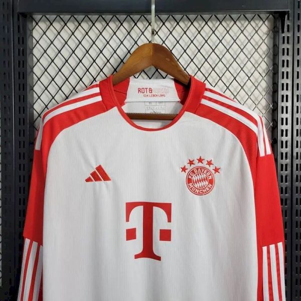 Bayern Munich 2023/24 Home Long Sleeve Jersey - Image 7