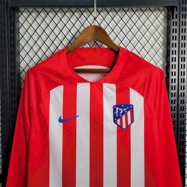 Atletico Madrid 2023/24 Home Long Sleeves Jersey - Image 2