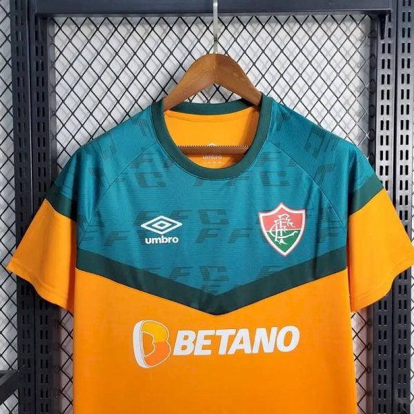 Fluminense 2023/24 Pre-Match Training Boutique Jersey Orange - Image 6