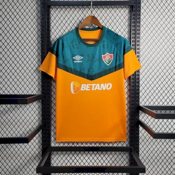 Fluminense 2023/24 Pre-Match Training Boutique Jersey Orange - Image 2