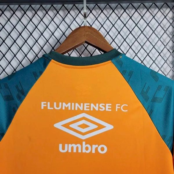 Fluminense 2023/24 Pre-Match Training Boutique Jersey Orange - Image 4