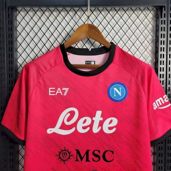 Napoli 2023/24 Champion Edition Jersey Red - Image 3