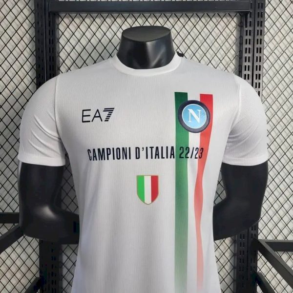 Napoli 2023/24 Champion Edition Jersey Player Version White - Image 2