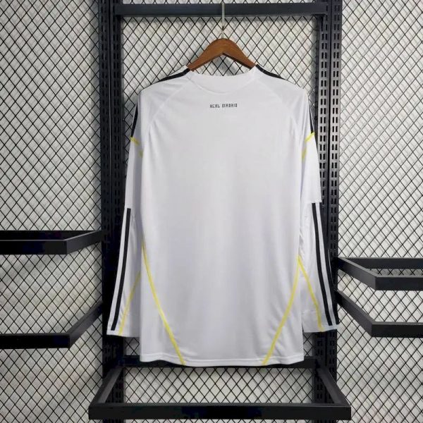 Real Madrid 2009/10 Home Long Sleeves Retro Jersey - Image 7