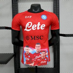 Napoli 2023/24 Champion Edition Jersey Player Version Red