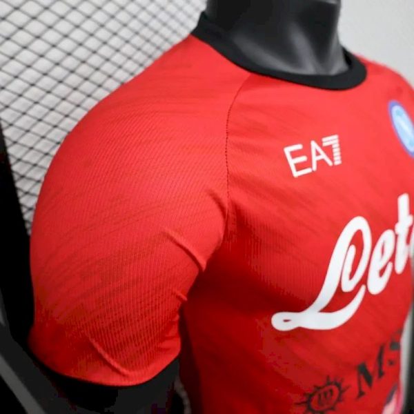 Napoli 2023/24 Champion Edition Jersey Player Version Red - Image 6