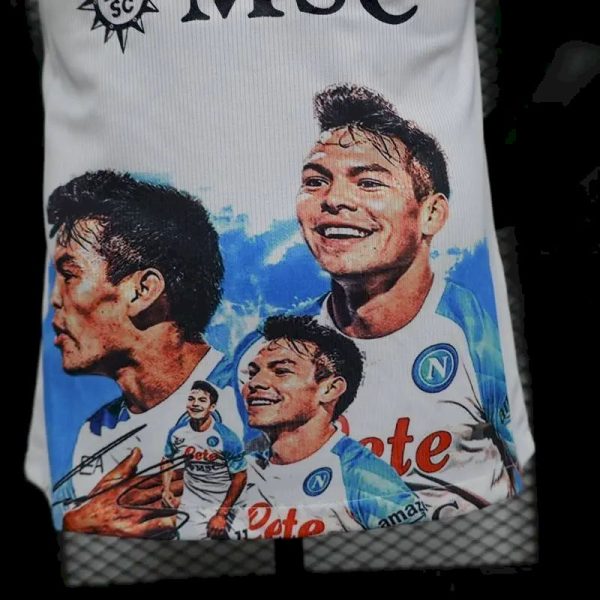 Napoli 2023/24 Champion Edition Jersey Player Version White - Image 3