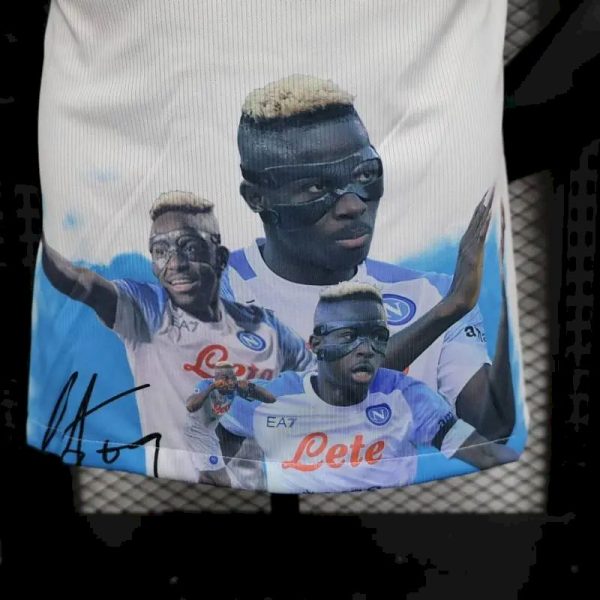 Napoli 2023/24 Champion Edition Jersey Player Version White - Image 3