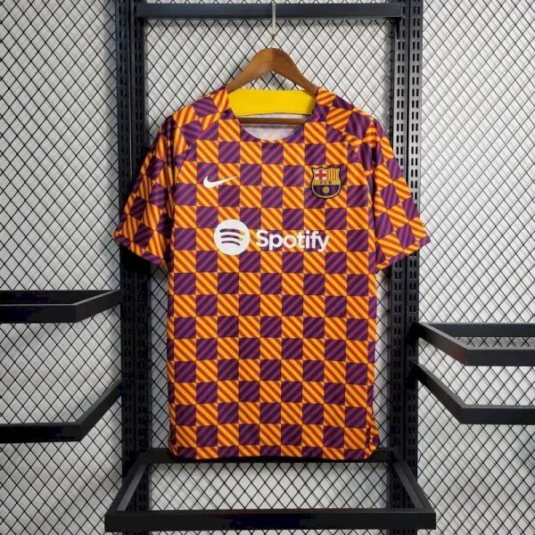 Barcelona 2023/24 Pre-Match Training Jersey - Image 2