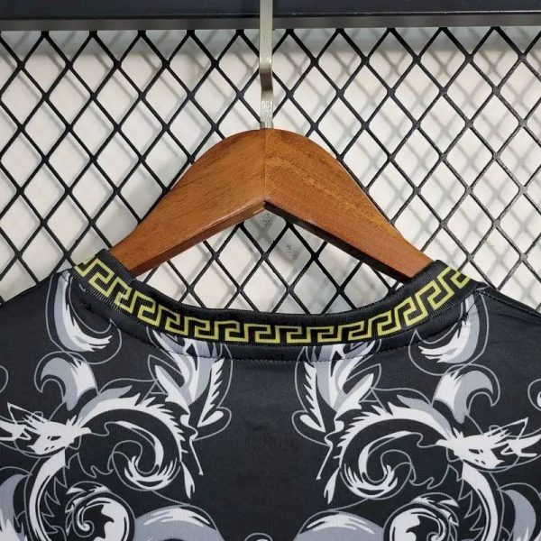 Italy 2023/24 Versace Co-Branded Edition Jersey Black - Image 7
