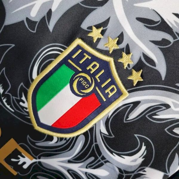 Italy 2023/24 Versace Co-Branded Edition Jersey Black - Image 8