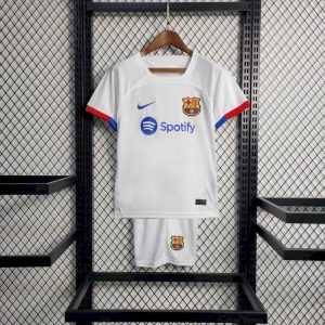 Barcelona 2023/24 Away Kids Kit