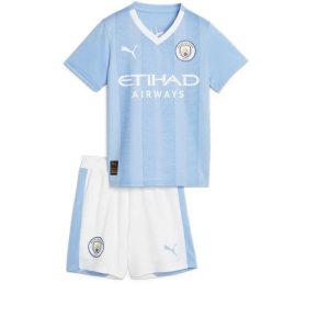 Manchester City 2023/24 Home Kids Kit