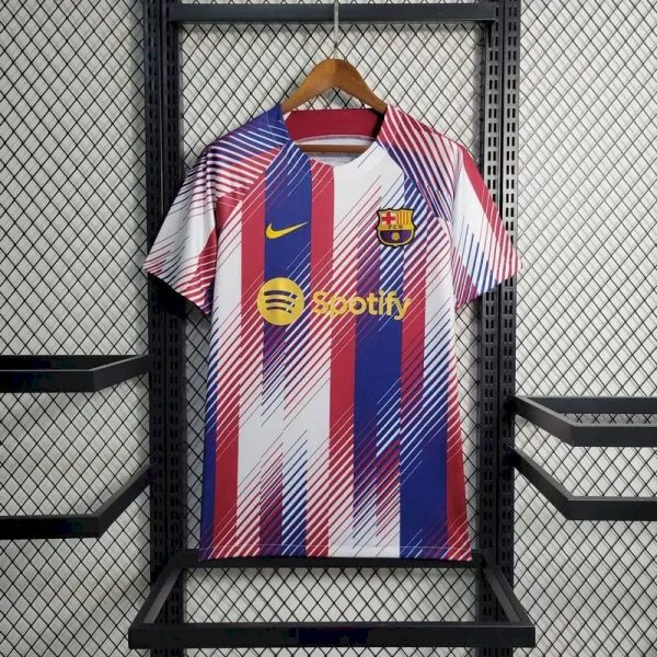 Barcelona 2023/24 Pre-Match Training Jersey - Image 2