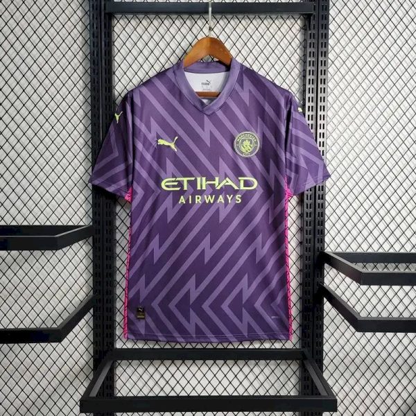 Manchester City 2023/24 Goalkeeper Jersey Purple - Image 2