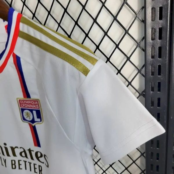 Olympique Lyonnais 2023/24 Home Kids Kit - Image 12