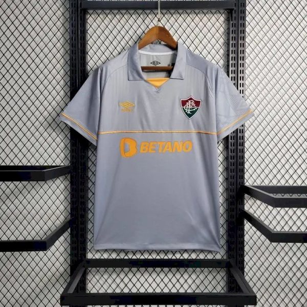 Fluminense 2023/24 Pre-Match Training Jersey Grey - Image 2