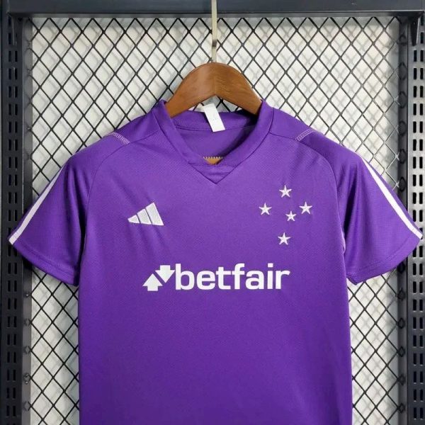 Cruzeiro 2023/24 Purple Kids Kit - Image 2