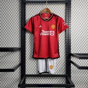 Manchester United 2023/24 Home Kids Kit