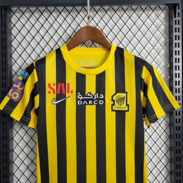 Al-Ittihad Fc 2023/24 Home Kids Kit - Image 2
