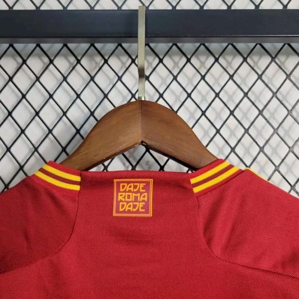 As Roma 2023/24 Home Kids Kit - Image 5