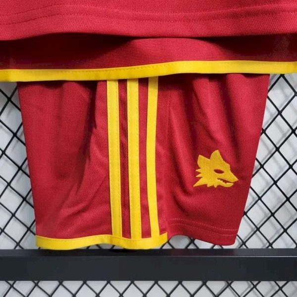 As Roma 2023/24 Home Kids Kit - Image 3