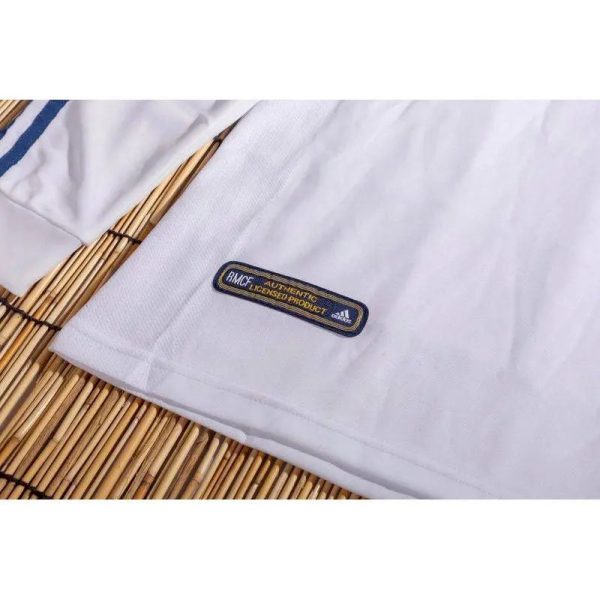 Real Madrid 2001/02 Home Long Sleeves Retro Jersey - Image 4