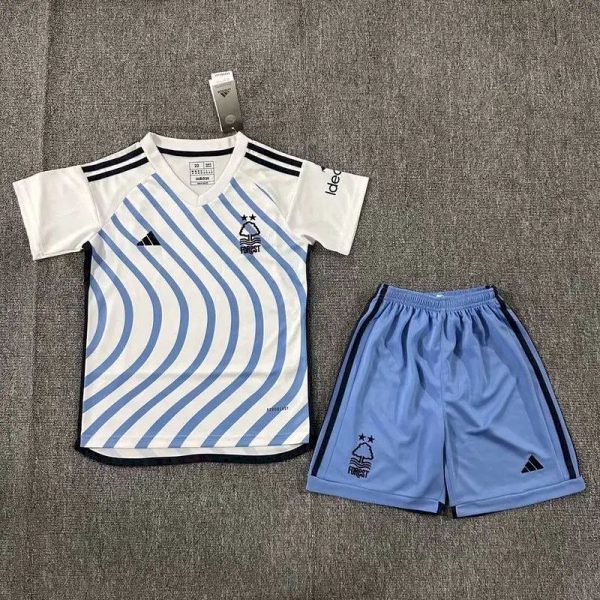 Nottingham Forest 2023/24 Away Kids Kit