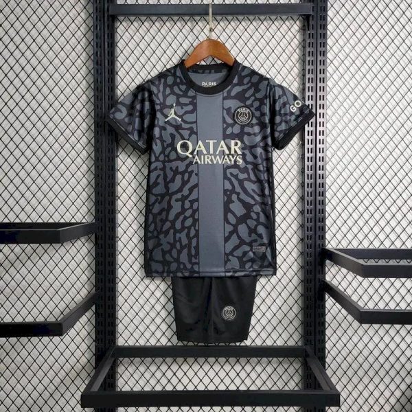 Paris Saint-Germain 2023/24 Third Kids Kit
