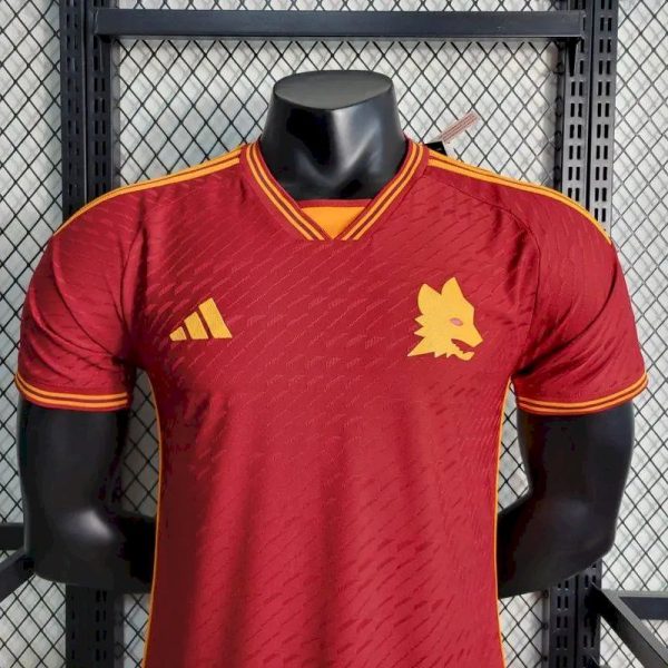 As Roma 2023/24 Home Jersey Player Version - Image 2