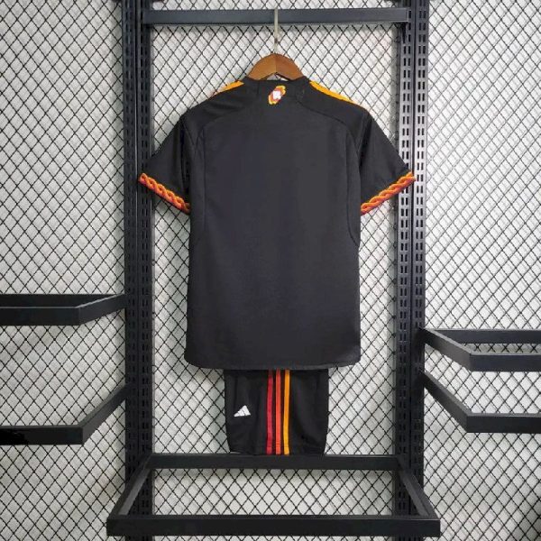 As Roma 2023/24 Away Kids Kit - Image 2