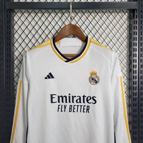 Real Madrid 2023/24 Home Long Sleeves Kids Kit - Image 2