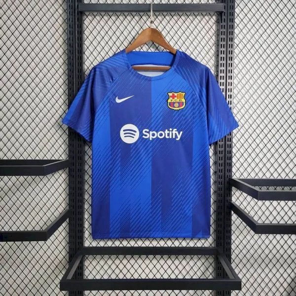 Barcelona 2023/24 Pre-Match Training Jersey - Image 2