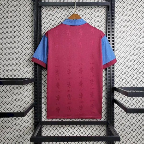 Aston Villa 1995/96 Home Retro Jersey - Image 8