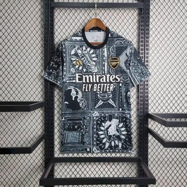 Arsenal 2023/24 Street Style Pre-Match Jersey - Image 2