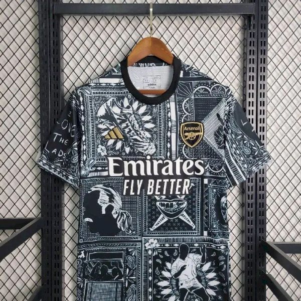 Arsenal 2023/24 Street Style Pre-Match Jersey - Image 5