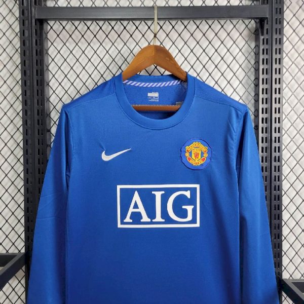 Manchester United 2008/09 Third Long Sleeves Retro Jersey - Image 2