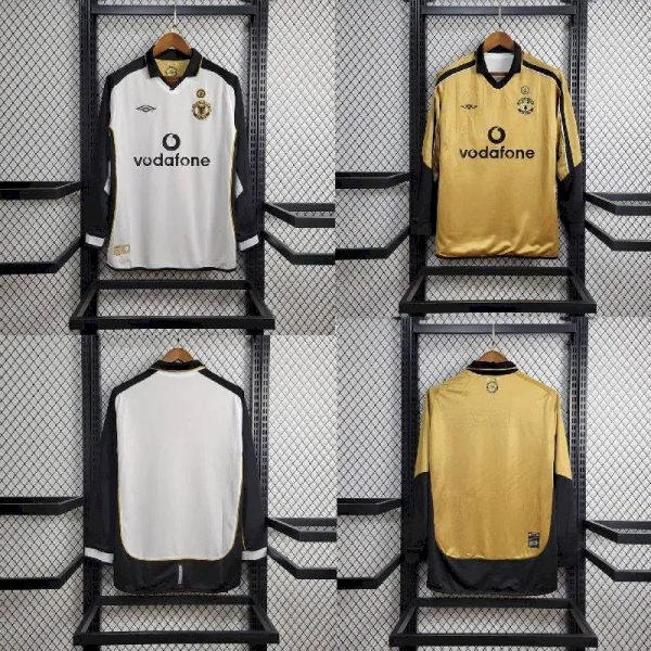 Manchester United 2001/02 Centenary Reversible Away And Third Long Sleeves Retro Jersey - Image 12