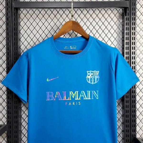 Barcelona 2024/25 Balmain Co-Branded Edition T-Shirt - Image 2