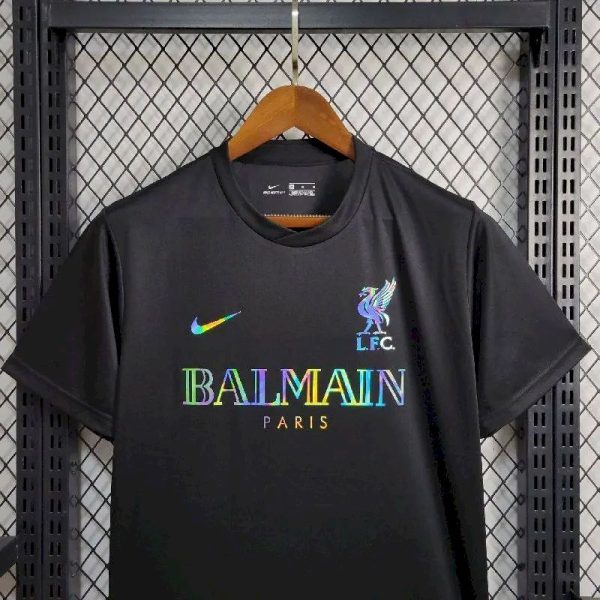 Liverpool 2024/25 Balmain Co-Branded Edition T-Shirt - Image 2