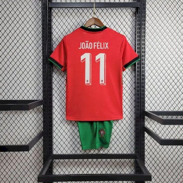 Portugal 2024/25 Euro Home Kids Kit - Image 5