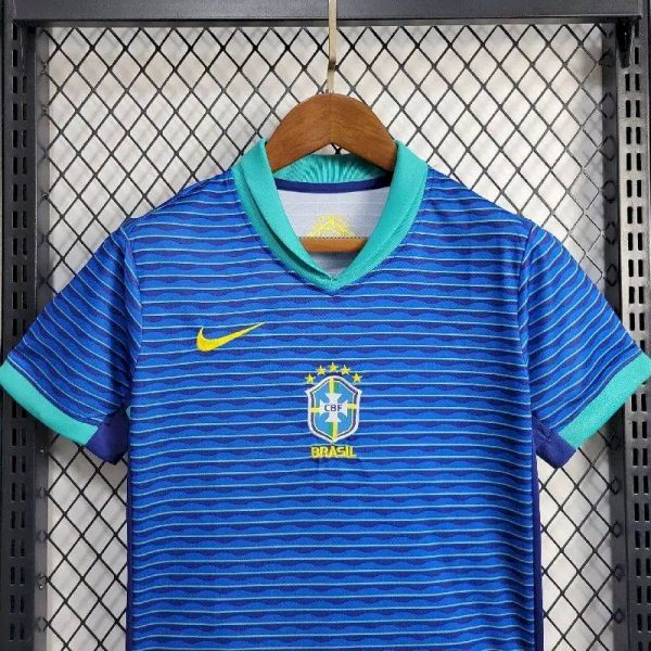 Brazil 2024/25 Away Kids Kit - Image 2