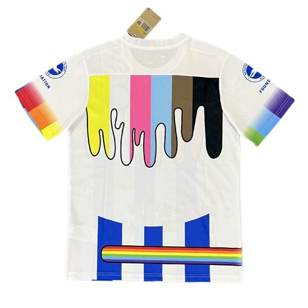 Brighton & Hove Albion 2023/24 Albion Rainbow Laces Pre-Match Jersey - Image 2