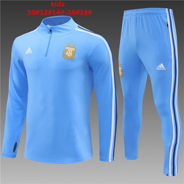 Algeria 2023/24 Half-Zip Kids Sweater+Pant 14001