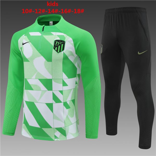 Atletico Madrid 2023/24 Half-Zip Kids Sweater+Pant 14001