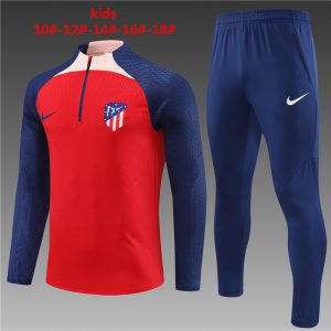 Atletico Madrid 2023/24 Half-Zip Kids Sweater+Pant 14001