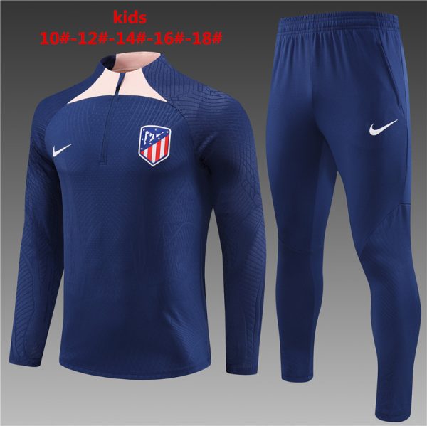 Atletico Madrid 2023/24 Half-Zip Kids Sweater+Pant 14001
