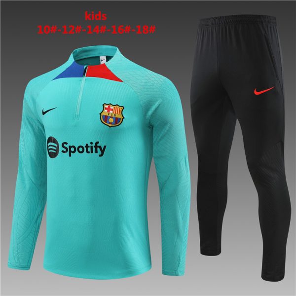 Barcelona 2023/24 Half-Zip Kids Sweater+Pant 14001