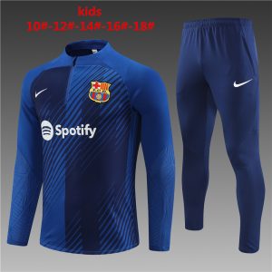 Barcelona 2023/24 Half-Zip Kids Sweater+Pant 14001